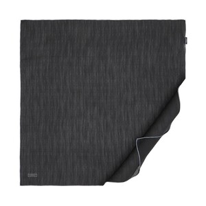 All Seasons Black Grey Monogram Scarf - Thumbnail