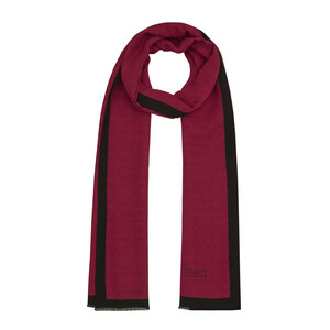 ipekevi - All Seasons Burgundy Monogram Scarf (1)