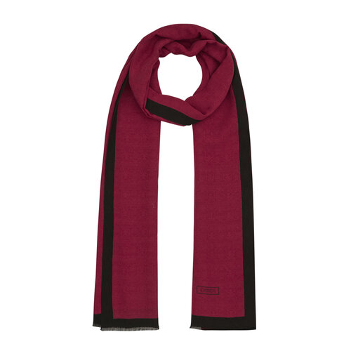 All Seasons Burgundy Monogram Scarf