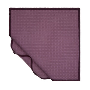 All Seasons Fig Purple Cheetah Monogram Scarf - Thumbnail