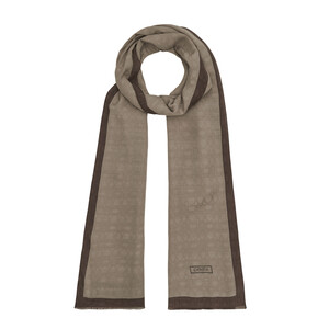 All Seasons Mink Monogram Scarf - Thumbnail