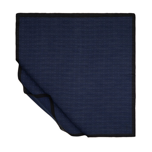 All Seasons Navy Cheetah Monogram Scarf