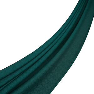 All Seasons Petrol Green Mini Seljuk Monogram Scarf - Thumbnail