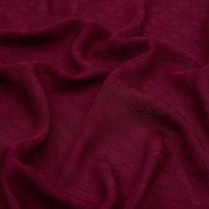 ipekevi - All Seasons Plum Monogram Scarf (1)