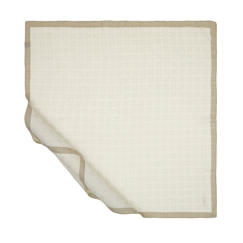 All Seasons Sand White Monogram Scarf