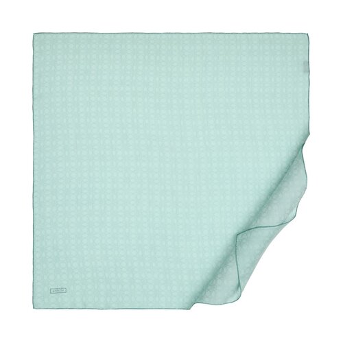 All Seasons Water Green Monogram Scarf