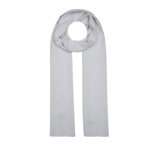 All Seasons White Print Monogram Scarf