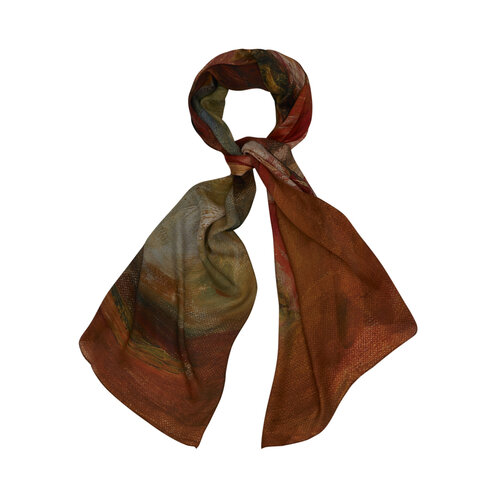 Anemones Satin Silk Scarf