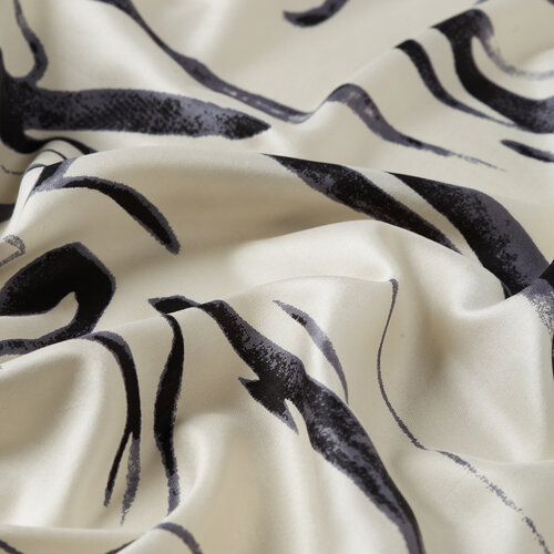 Anthracite Ambiance Print Silk Shawl