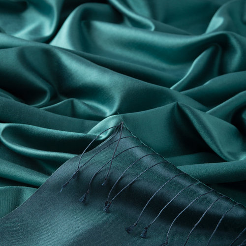 Aqua Green Reversible Silk Scarf