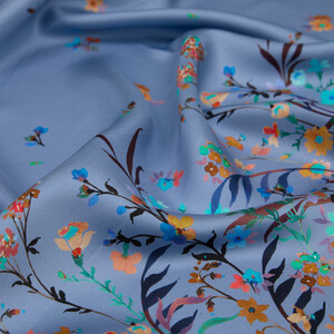 ipekevi - Baby Blue Day Dream Twill Silk Scarf (1)