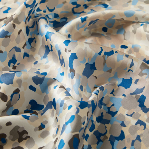 Baby Blue Illusion Twill Silk Scarf