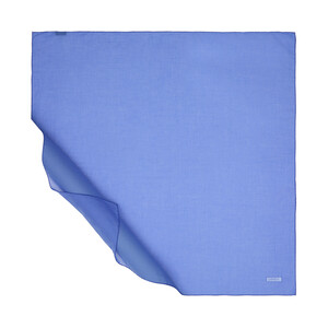 Baby Blue Plain Cotton Scarf - Thumbnail