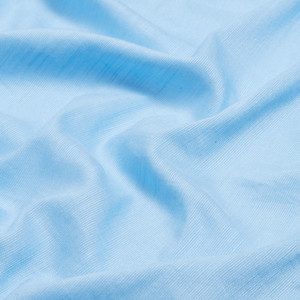 Baby Blue Plain Cotton Silk Scarf - Thumbnail