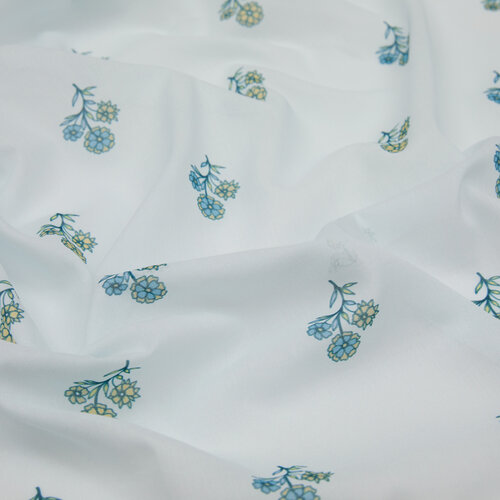 Baby Blue Vintage Wall Cotton Scarf