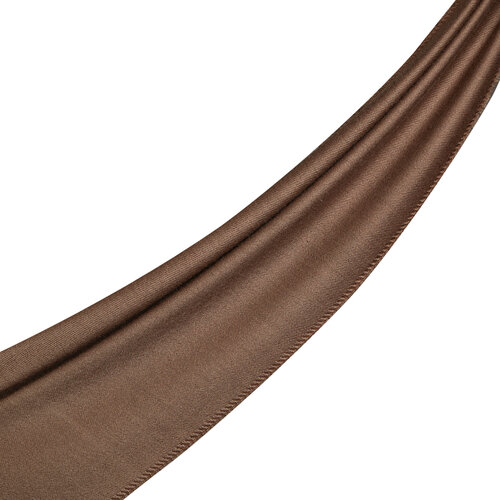 Beige Brown Wool Scarf