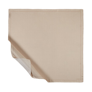 Beige Frame Silk Twill Scarf - Thumbnail