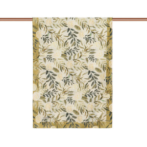 Beige Pergola Rose Cotton Scarf - Thumbnail