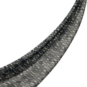 Black Abstract Chain Cotton Scarf - Thumbnail