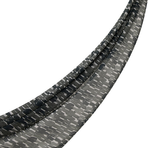 Black Abstract Chain Cotton Scarf