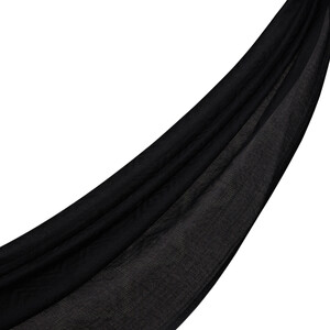 Black Diamond Wool Silk Scarf - Thumbnail