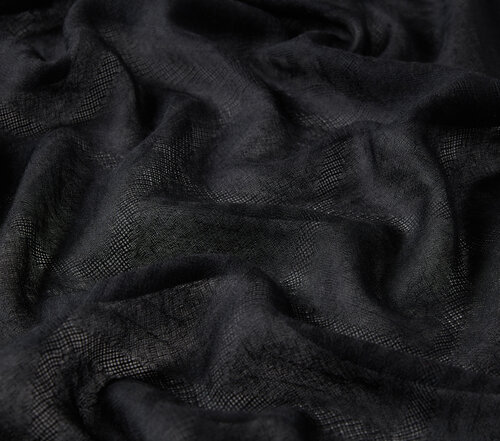 Black Diamond Wool Silk Scarf