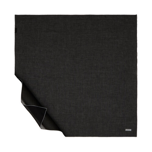 Black Grey Plain Cotton Scarf