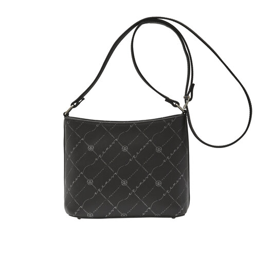 Black Monogram Long Handle Tote Bag