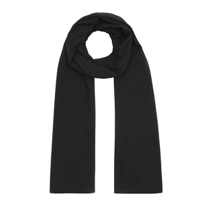 ipekevi - Black Plain Cotton Scarf (1)