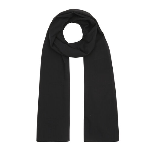 Black Plain Cotton Scarf 