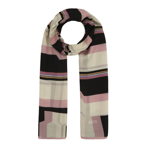 Black Powder Enigma Cotton Rayon Scarf 