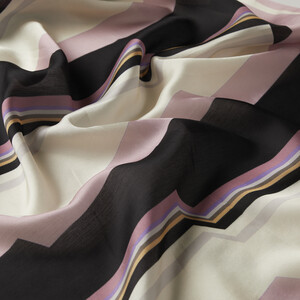 Black Powder Enigma Cotton Rayon Scarf - Thumbnail