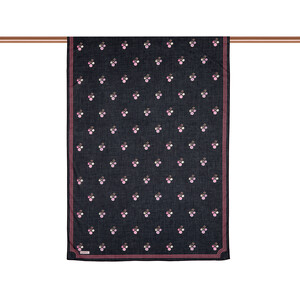 ipekevi - Black Vintage Wall Cotton Scarf (1)