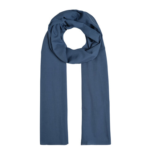 Blue Plain Cotton Scarf