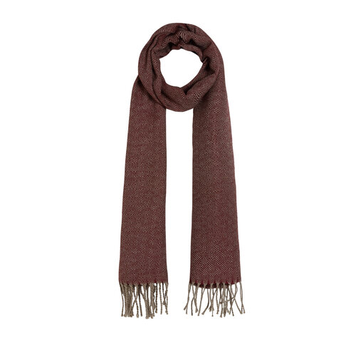 Brick Red Chengel Wool Scarf