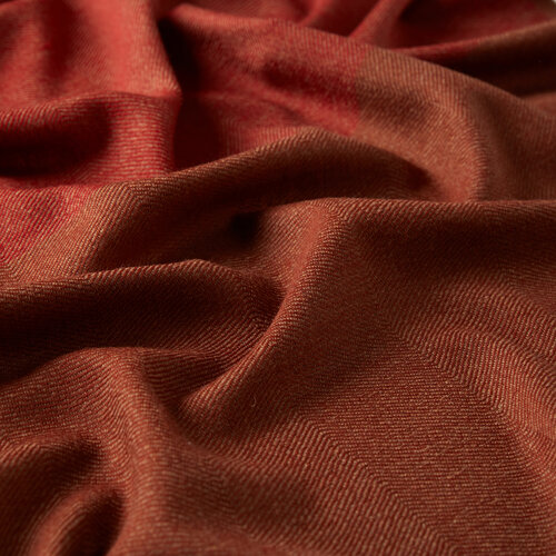 Brick Red Wool Scarf