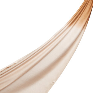 Brown Gradient Silk Scarf - Thumbnail