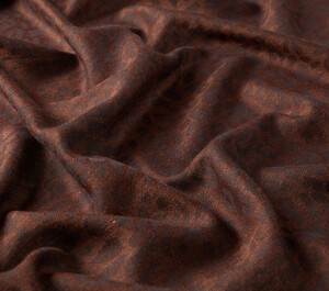 Brown Leopard Print Scarf - Thumbnail