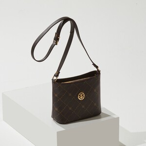 Brown Monogram Long Handle Tote Bag - Thumbnail