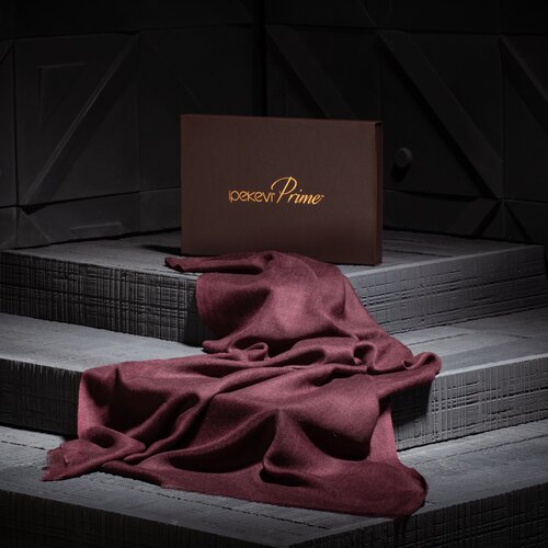 Burgundy Cashmere Wool Silk Prime Scarf