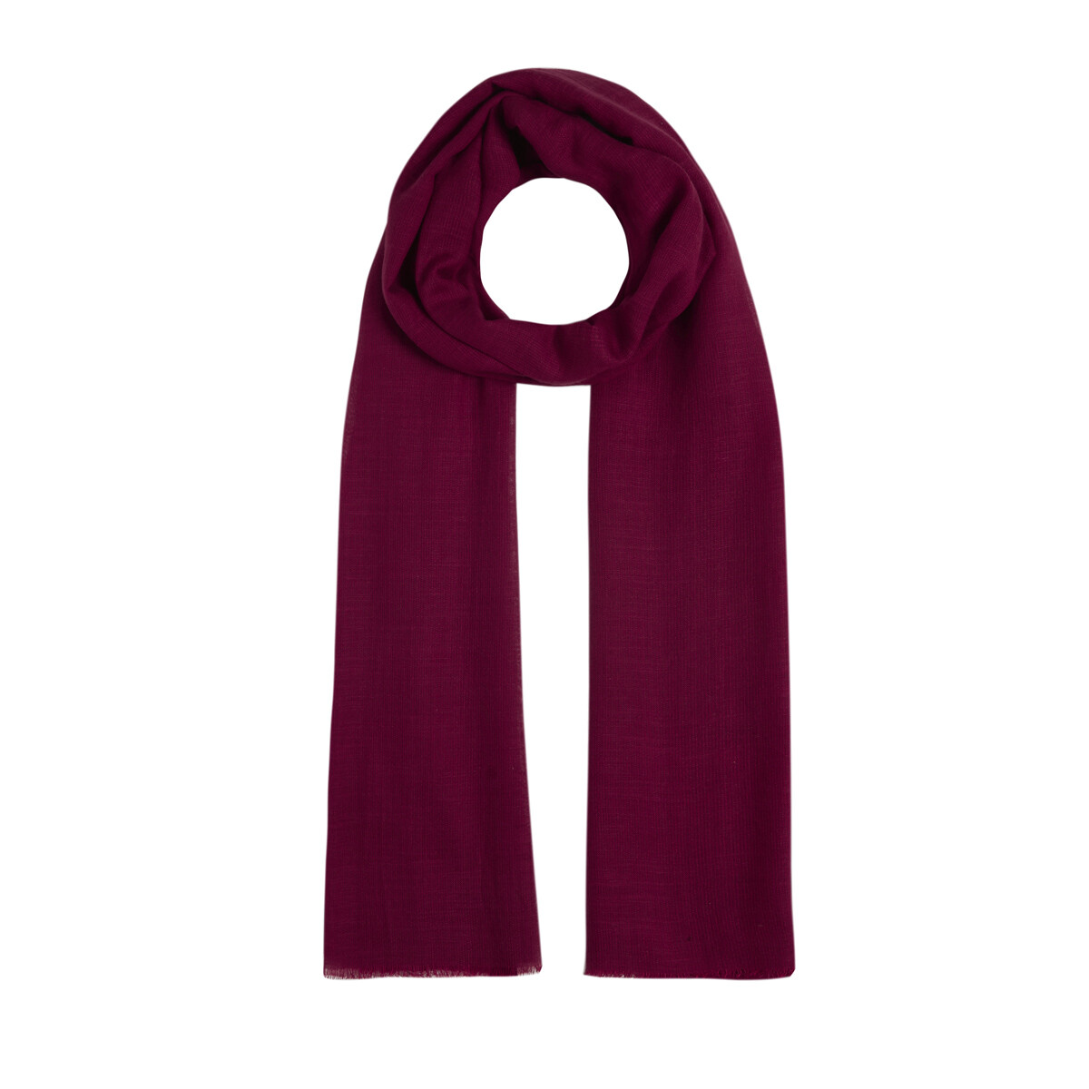 Solid Burgundy Neck Scarf