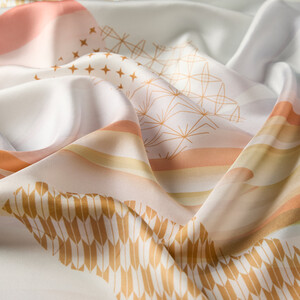 ipekevi - Ice White Afternoon Twill Silk Scarf (1)