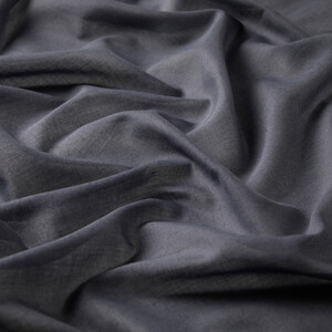 ipekevi - Charcoal Plain Cotton Scarf (1)