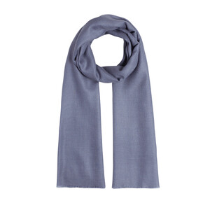 Charcoal Wool Silk Scarf - Thumbnail