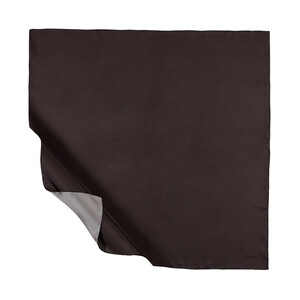 Chestnut Plain Silk Twill Scarf - Thumbnail