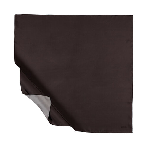 Chestnut Plain Silk Twill Scarf