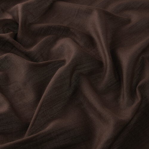 Cinnamon Plain Cotton Silk Scarf