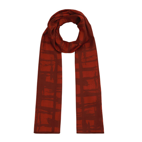 Classic Burgundy Dilemma Cotton Rayon Scarf