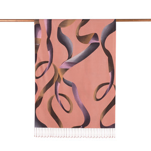 Copper Betta Print Silk Scarf - Thumbnail