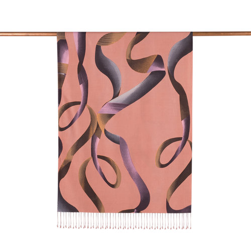 Copper Betta Print Silk Scarf